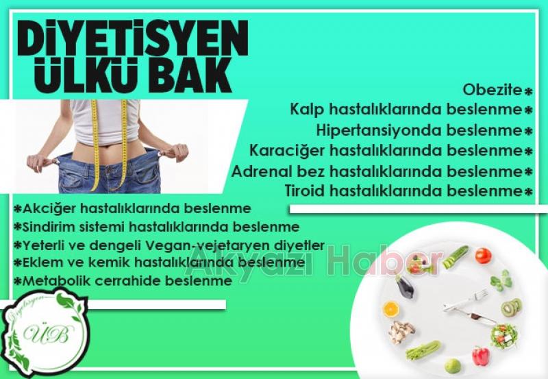 Diyetisyen Ülkü Bak Hizmete başladı