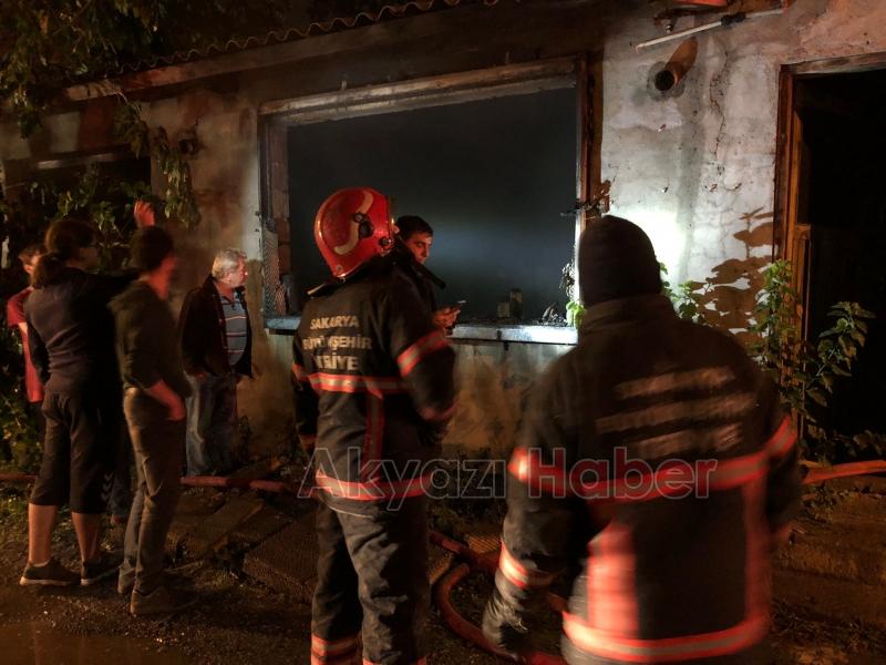 Kaşık atölyesinde yangın