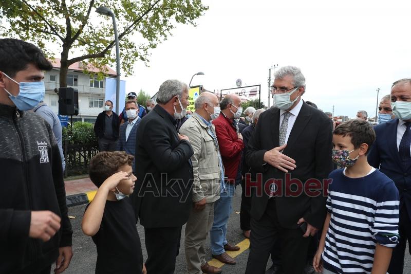 Pazarköy Caddesi duble yolu törenle hizmete açıldı