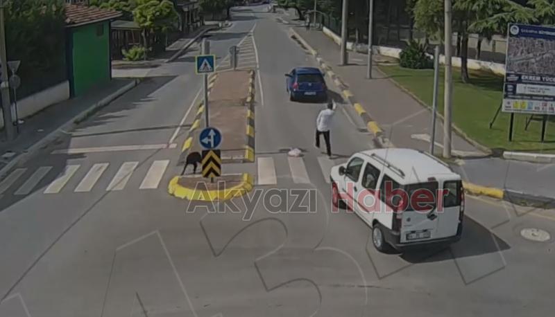 Yaya geçidinde acı içinde kaldı