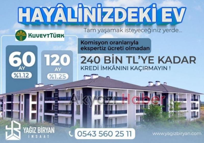 Yağız Biryan İnşaat'tan Akyazı'ya yeni bir proje