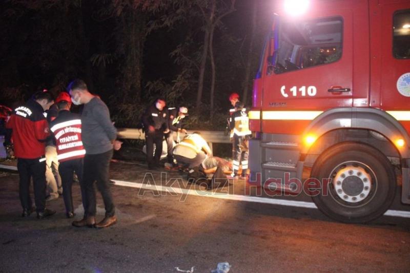 TEM'de arıza yapan tıra çarptı: 1 ölü