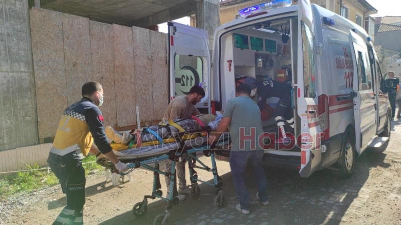 İnşaatta iskele kırıldı: 2 yaralı