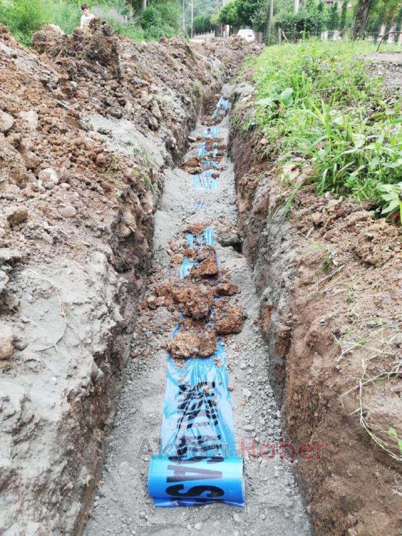 Taşburun'a 2 bin 500 metrelik içmesuyu hattı