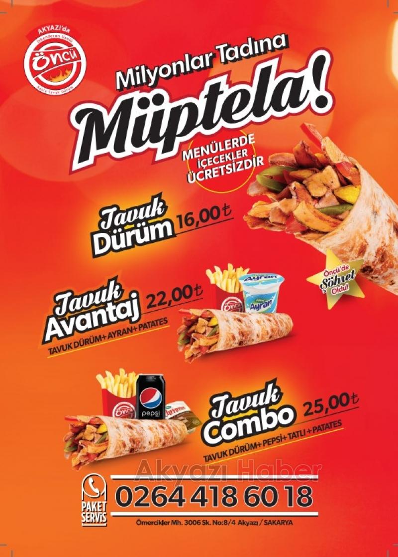 Öncü Döner'den açılışa özel menüler