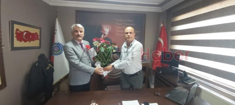 Muhtarlardan İlçe Emniyet Müdürü ve İlçe Jandarma Komutanı'na ziyaret