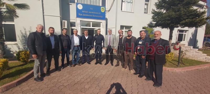 Muhtarlardan İlçe Emniyet Müdürü ve İlçe Jandarma Komutanı'na ziyaret