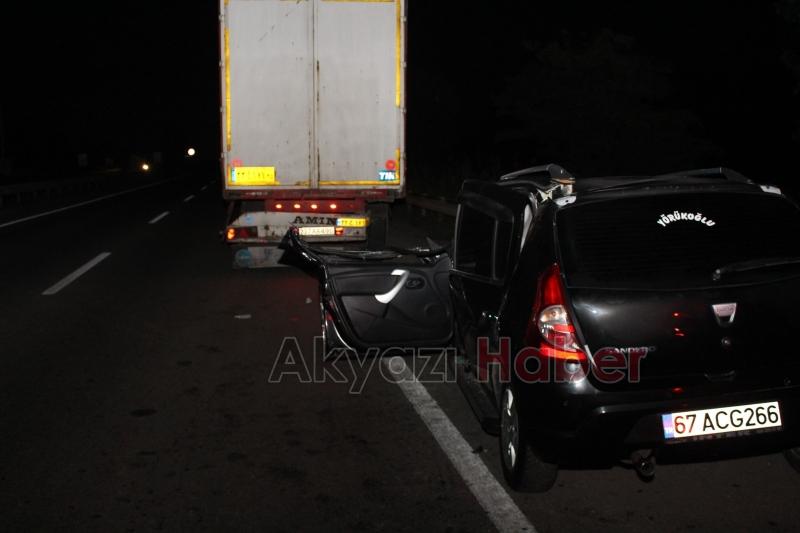 D-100'deki dehşet kaza anı kamerada