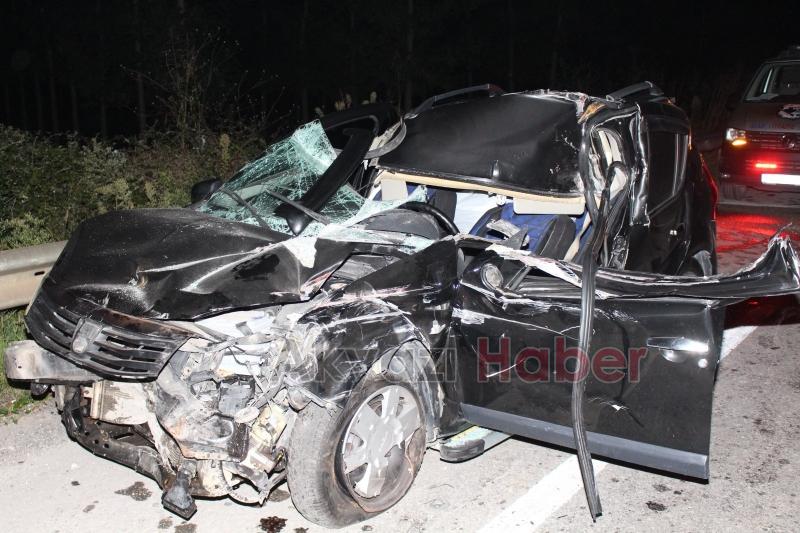 D-100'deki dehşet kaza anı kamerada