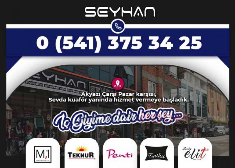 İç Giyime dair her şey SEYHAN Akyazı’da Açıldı