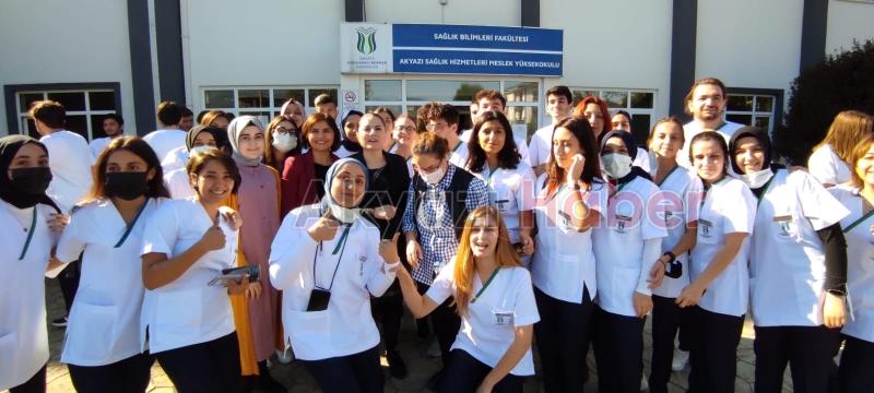Akyazı hemşirelik bölümü öğrencilerinin forma heyecanı