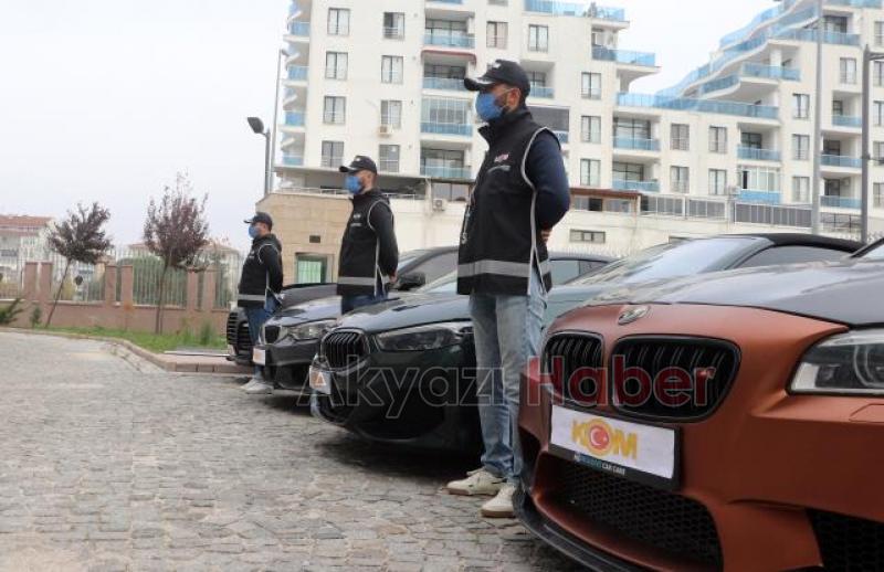 Milyonluk araçlara el kondu