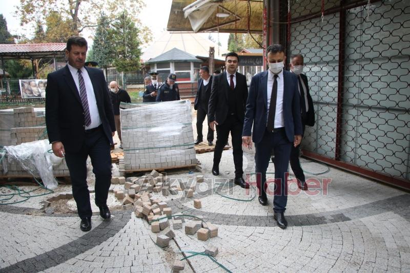 Akyazı'da protokol çalışmaları inceledi