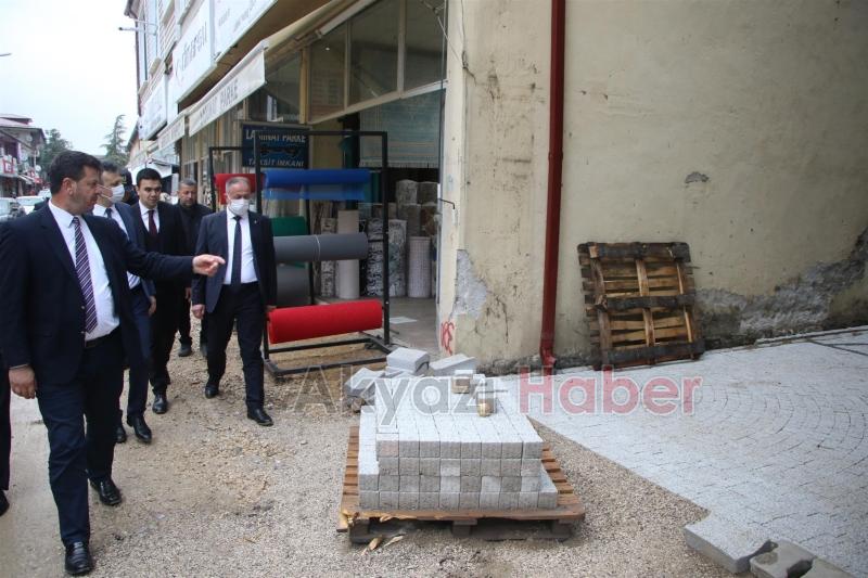 Akyazı'da protokol çalışmaları inceledi