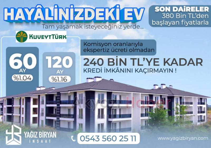 Yağız Biryan İnşaattan kaçırılmayacak fırsat