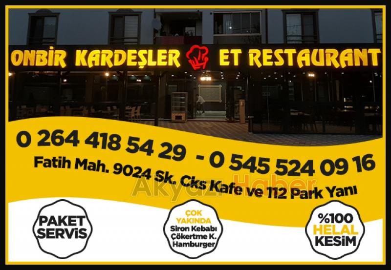 Onbir kardeşler Et Restoran, leziz yemekleriyle sizi bekliyor