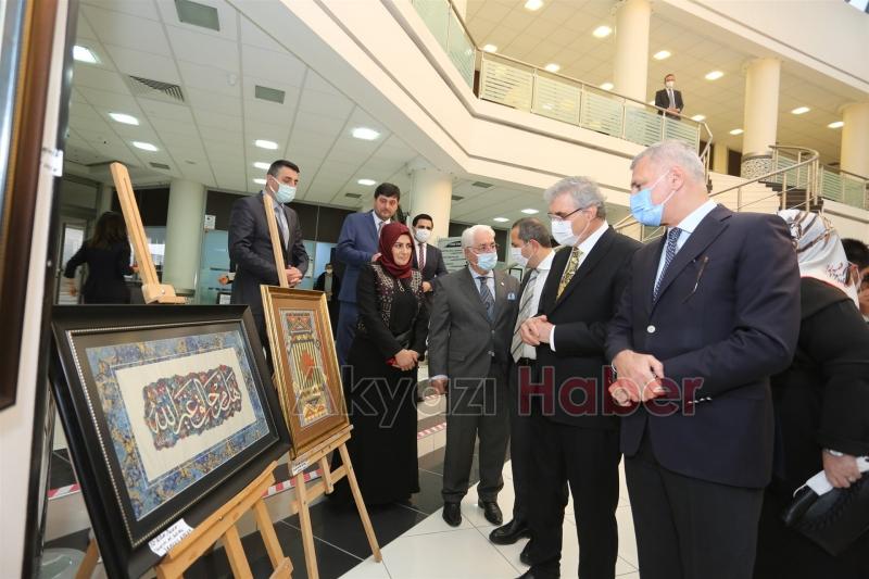 İradet Başer’in Ebru Sergisi SATSO'da sanatseverlerle buluştu