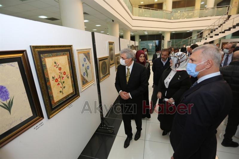 İradet Başer’in Ebru Sergisi SATSO'da sanatseverlerle buluştu