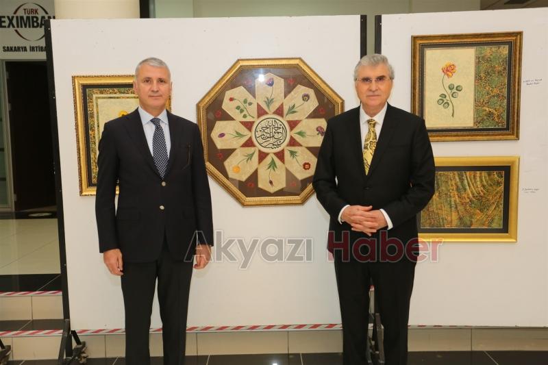 İradet Başer’in Ebru Sergisi SATSO'da sanatseverlerle buluştu