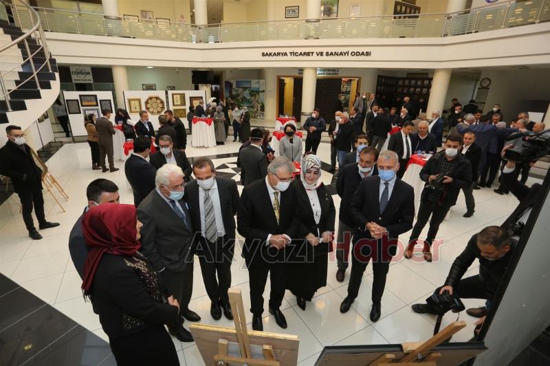 İradet Başer’in Ebru Sergisi SATSO'da sanatseverlerle buluştu