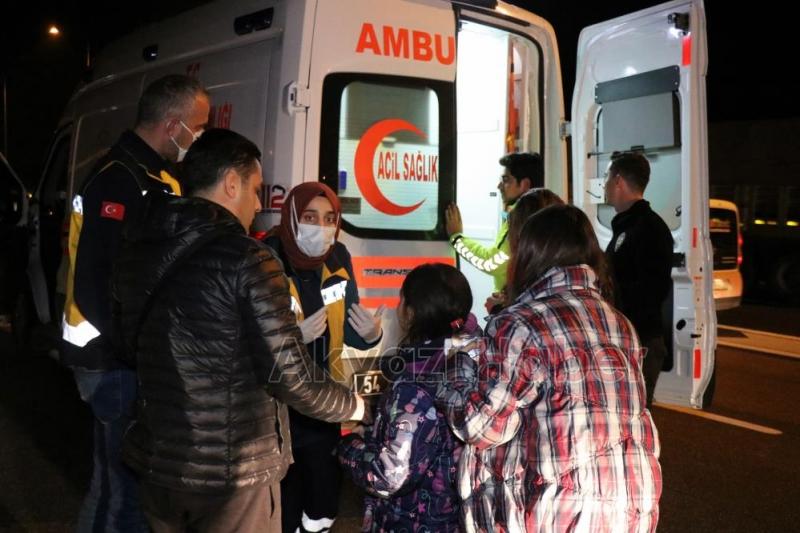 TEM'deki kazada 5 sporcu dehşeti yaşadı