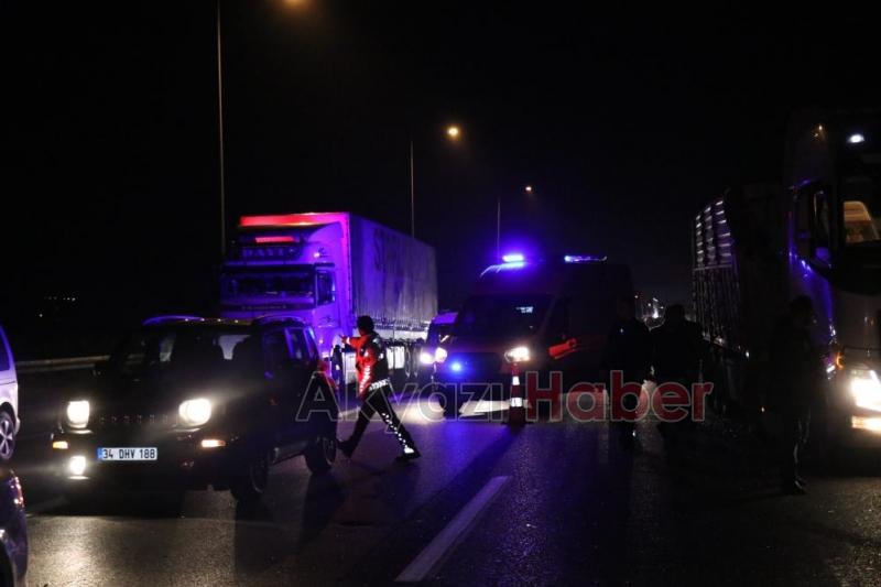 TEM'deki kazada 5 sporcu dehşeti yaşadı