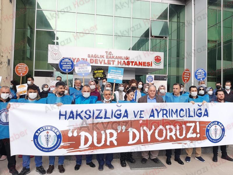 Sağlık çalışanlarından iş bırakma eylemi