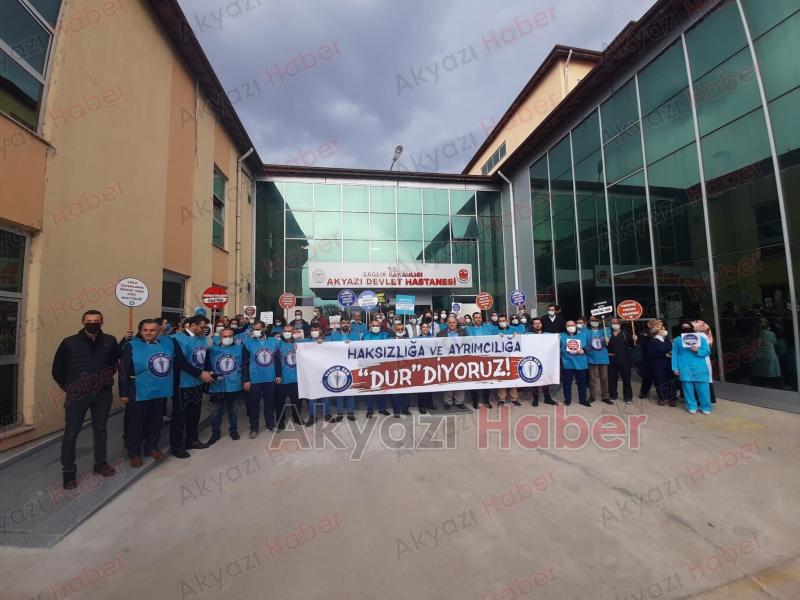 Sağlık çalışanlarından iş bırakma eylemi