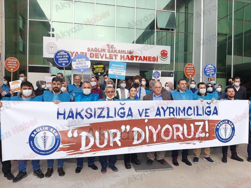 Sağlık çalışanlarından iş bırakma eylemi