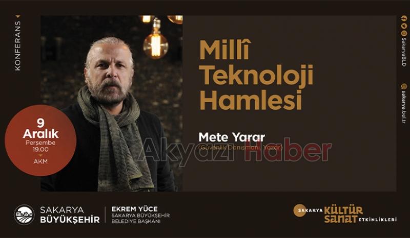 Mete Yarar Sakarya'ya geliyor