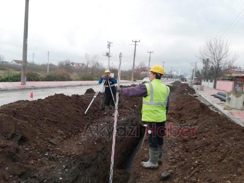 Kuzuluk’ta yağmursuyu hattını yenileniyor