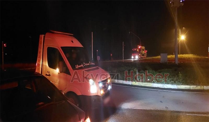 Küçücek Kavşağı'nda kaza