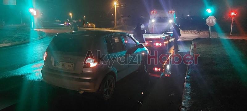 Küçücek Kavşağı'nda kaza