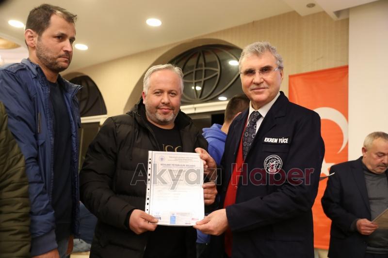 420 oto sanatkarı yetki belgesi aldı