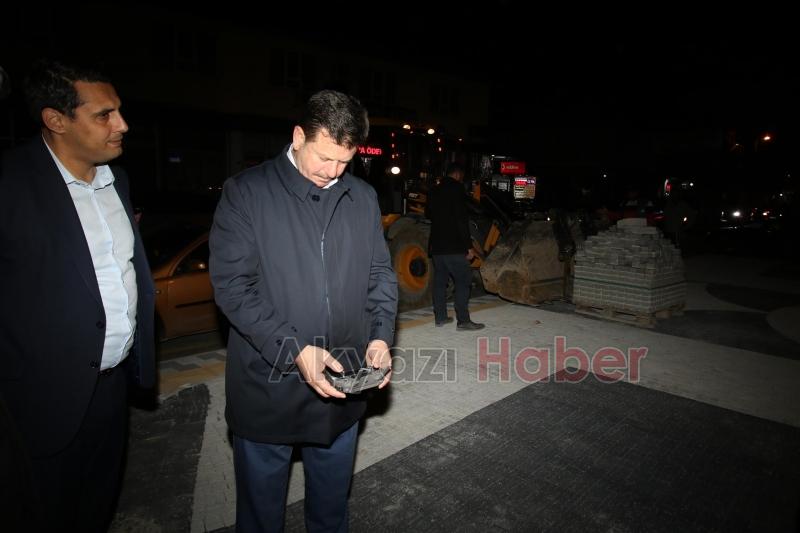 Akyazı tören alanı yenilendi