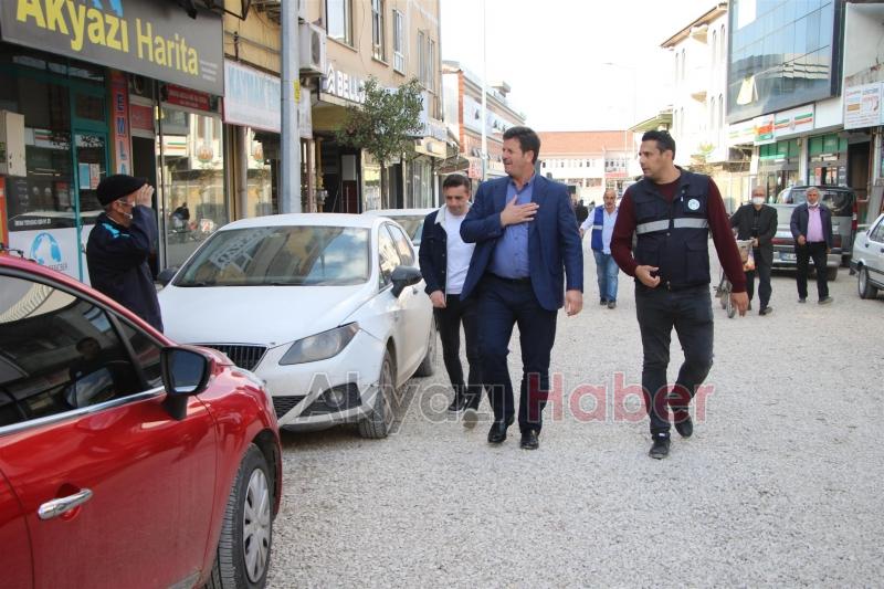 Akyazı tören alanı yenilendi