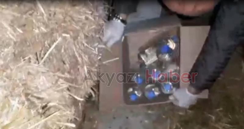 Sakarya'da 1 tona yakın etil alkol ele geçirildi