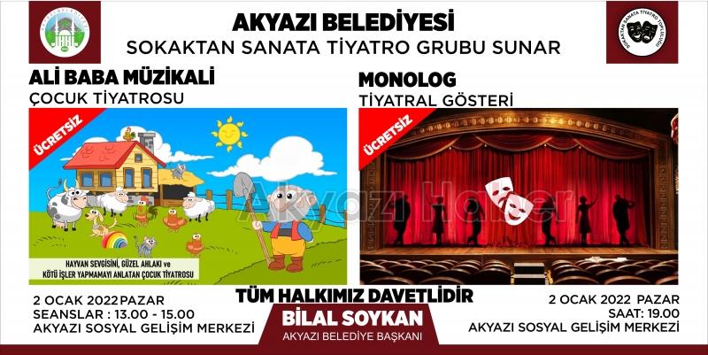 Akyazı’da tiyatro gösterimleri başlıyor 