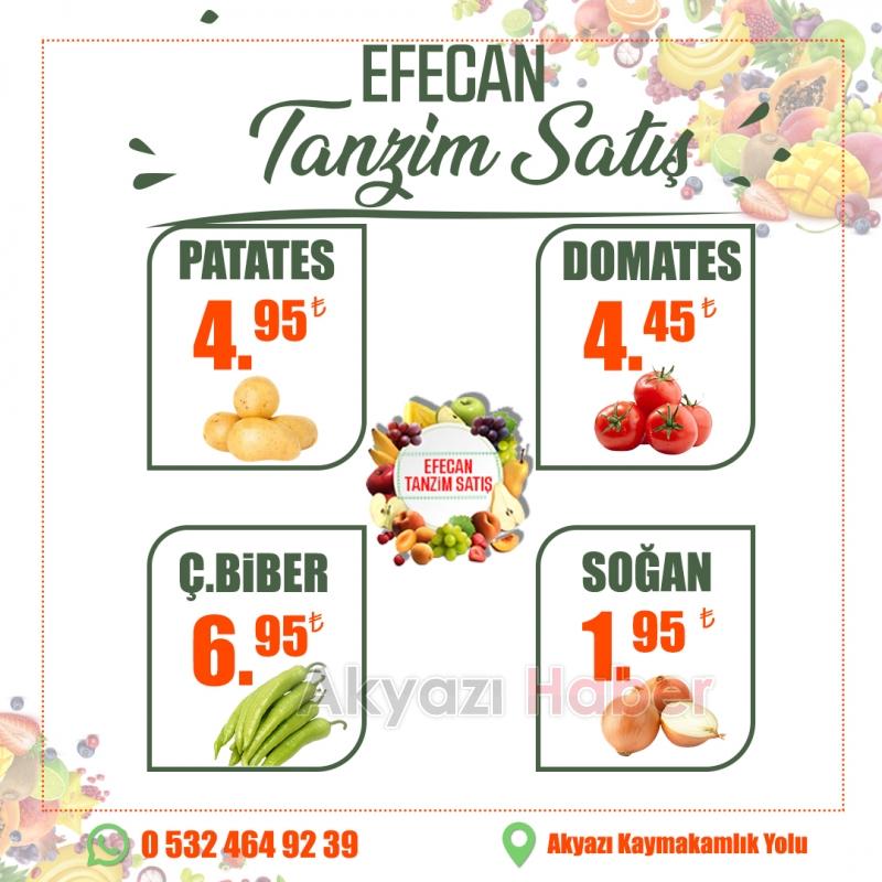 Büyük Yıl Sonu İndirimi Efecan Tanzim Satış'ta