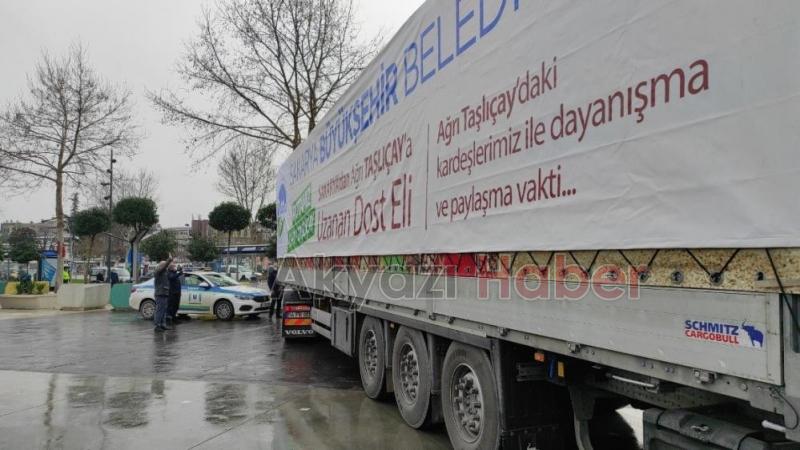 700 koli yardım malzemesi dualarla uğurlandı