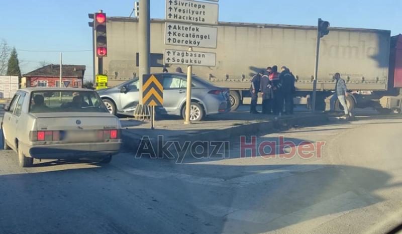 Ormanköy Kavşağı'nda kaza: 3 yaralı