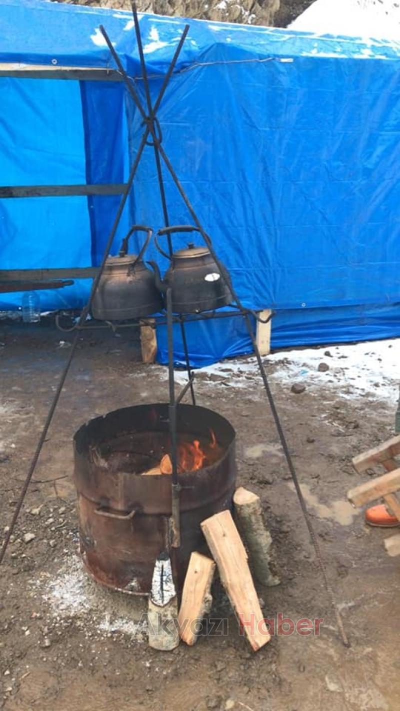 Kar keyfi için Güzlek'e akın ettiler