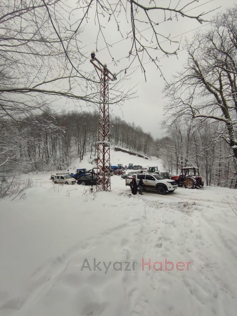 Kar keyfi için Güzlek'e akın ettiler