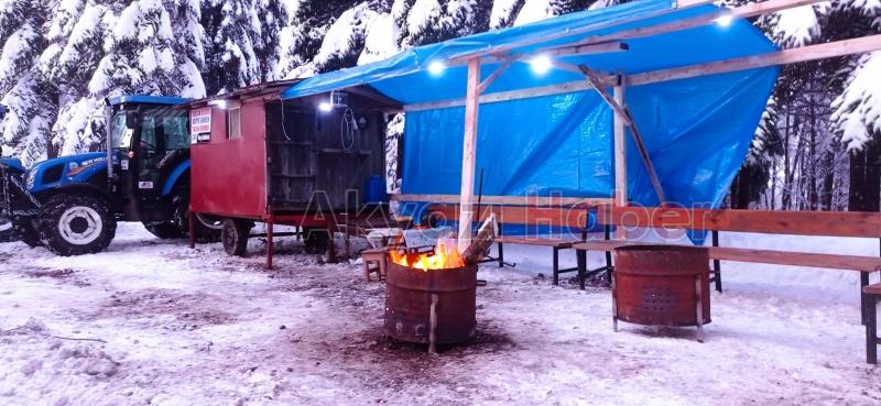 Kar keyfi için Güzlek'e akın ettiler