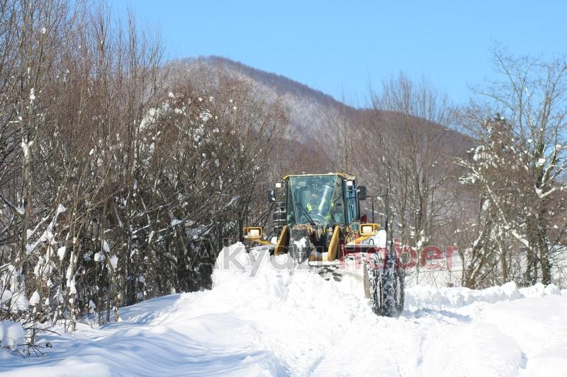 Kar nedeniyle kapanan tüm yollar açıldı