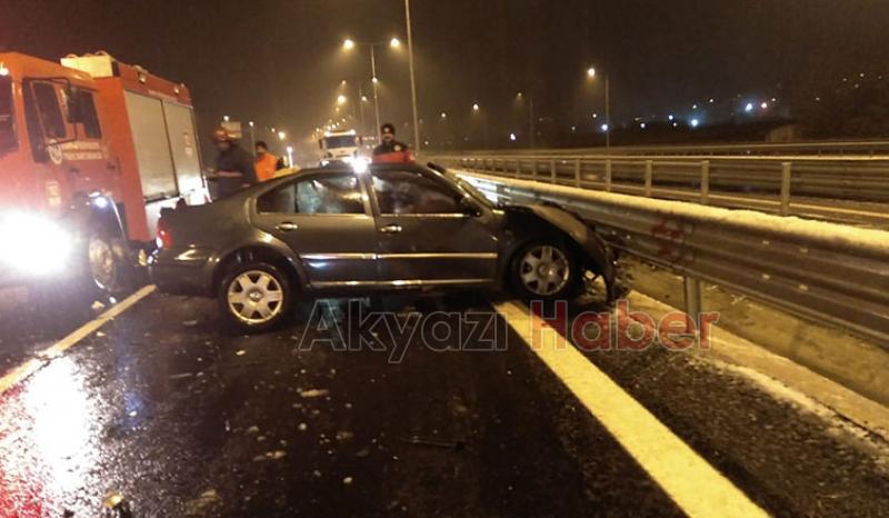 Kar küreme aracına çarpan otomobilin sürücüsü öldü