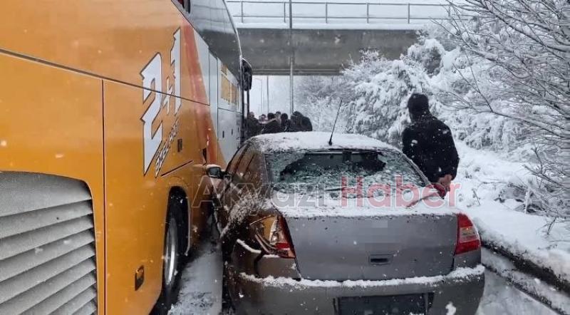 TEM'de 37 araç birbirine girdi: