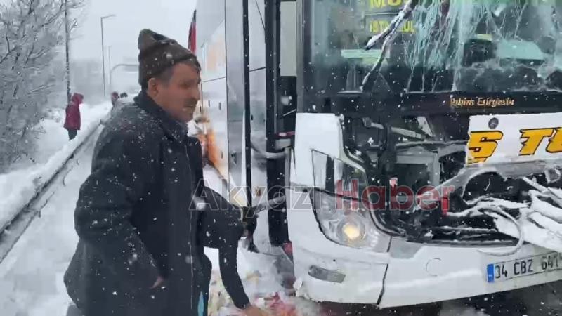 TEM'de 37 araç birbirine girdi: