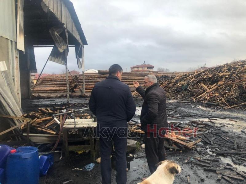 Yangının verdiği hasar gün ağarınca ortaya çıktı