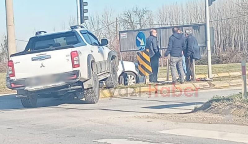 Işık var yine kaza oluyor